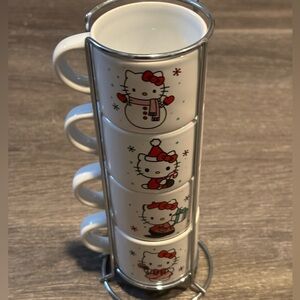 Hello Kitty Holiday Mini Mug Set with Stand